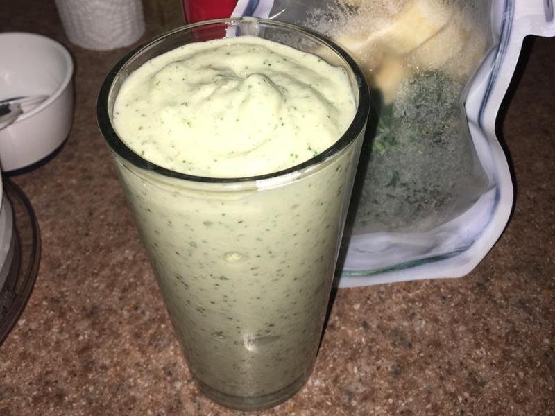 Vanilla, Banana, and Kale Protein Smoothie Healthy Recipe