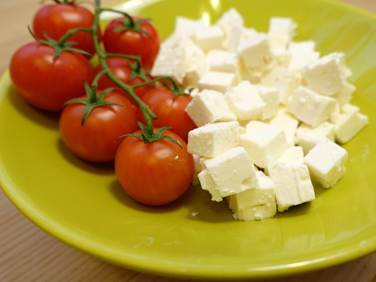 Vegan Feta Cheeze & Tomato Healthy Recipe