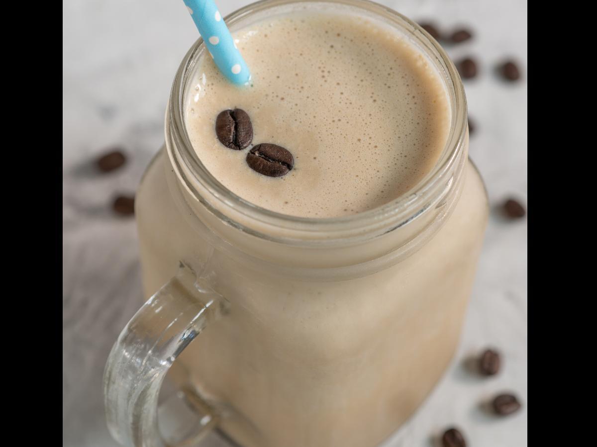 Vegan Ice-Blended Coffee Protein Shake Healthy Recipe