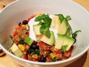 Vegan Oven-Baked Mexican Quinoa Casserole Healthy Recipe