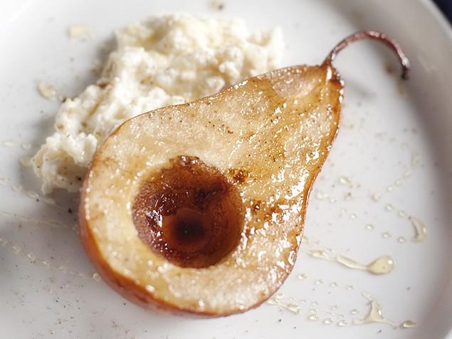 Warm Pear with Cinnamon Ricotta Healthy Recipe