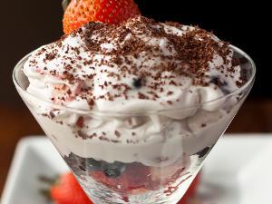 Whipped Coconut Cream with Berries Healthy Recipe