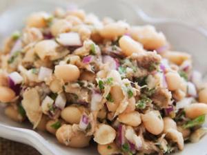 White Bean & Tuna Salad Healthy Recipe