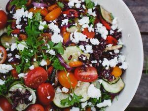 Wild Rice Salad with Summer Vegetables Healthy Recipe