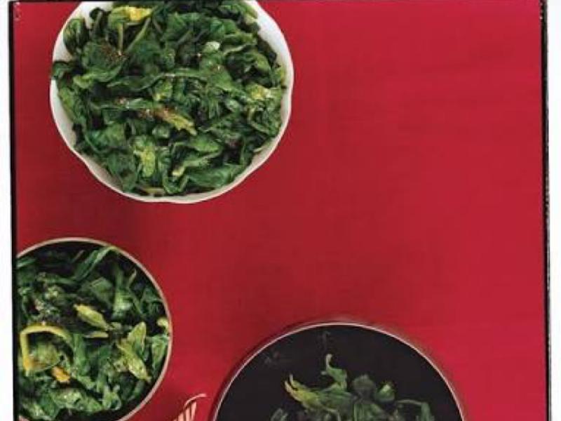 Wilted Spinach with Nutmeg Butter Healthy Recipe