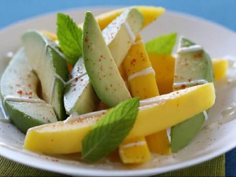 Yogurt with Mango & Avocado Healthy Recipe