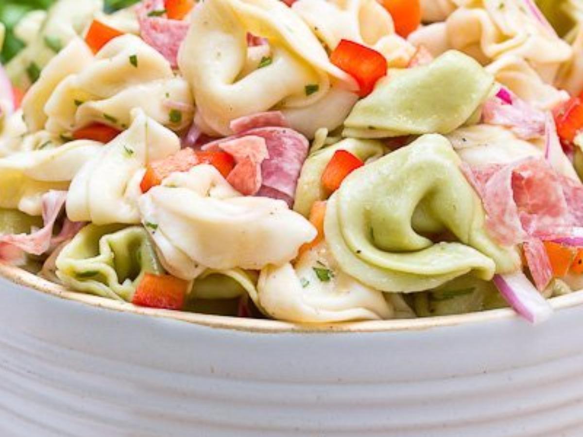 Zesty Tortellini Salad Healthy Recipe