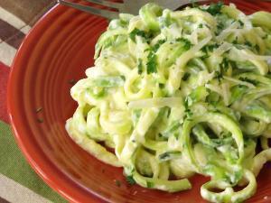 Zucchini Alfredo Healthy Recipe