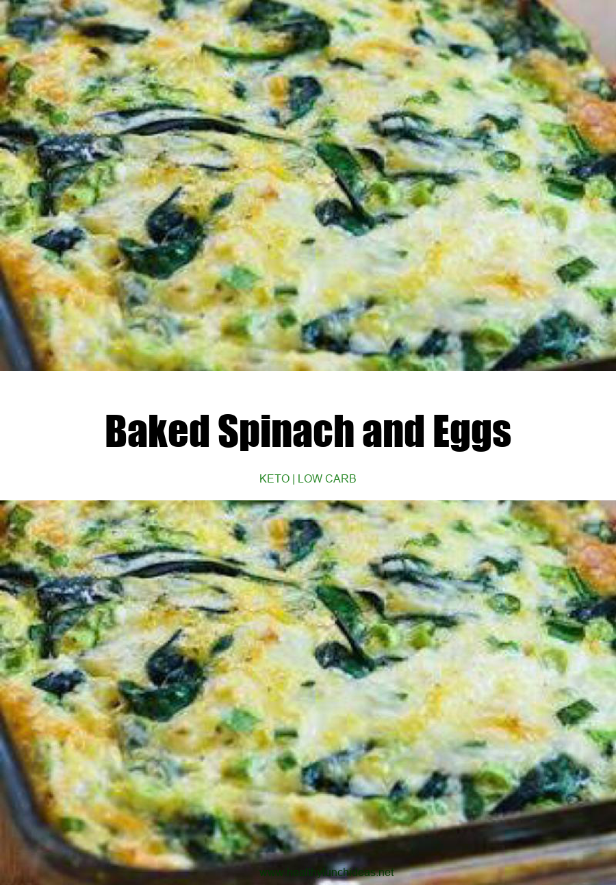 Healthy Recipes: Baked Spinach and Eggs Recipe