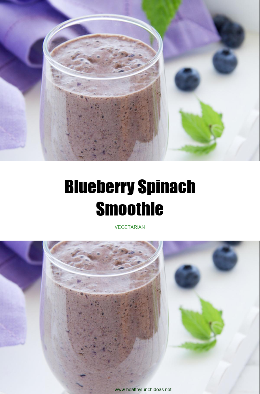 Healthy Recipes: Blueberry Spinach Smoothie Recipe