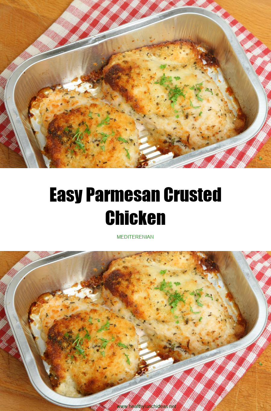 Healthy Recipes: Easy Parmesan Crusted Chicken Recipe
