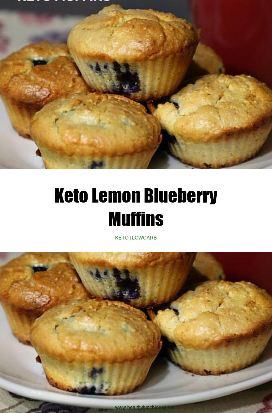 Healthy Recipes: Keto Lemon Blueberry Muffins Recipe