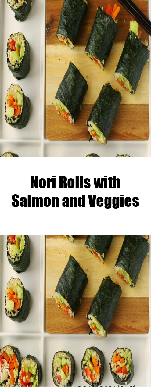 Healthy Recipes: Nori Rolls with Salmon and Veggies Recipe