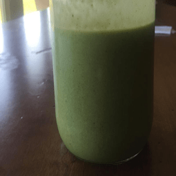 Spinach, Banana, and Peanut Butter Protein Shake