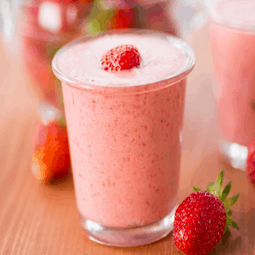 Strawberry protein shake